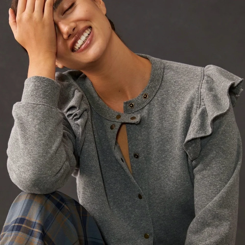 Clare V. Le Snap Cardigan Medium - Picture 4 of 10